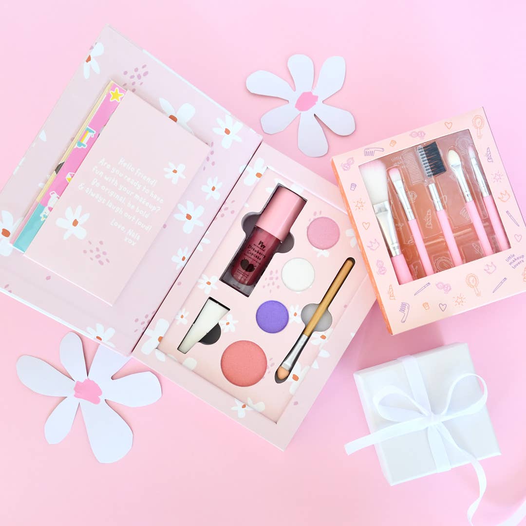 no nasties kids - Nala Kids Natural Pressed Powder Pink Makeup Palette Kit
