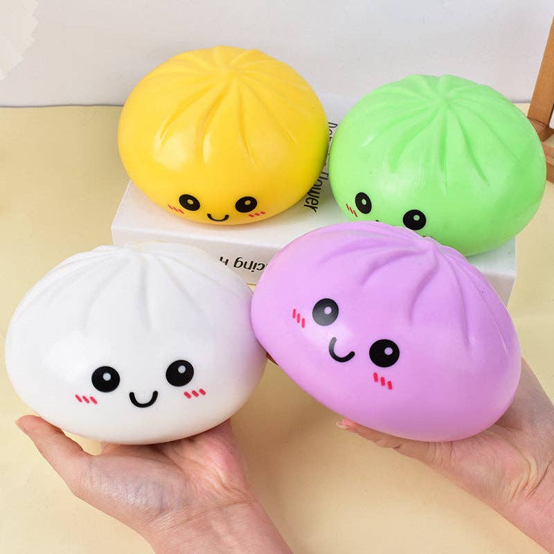 Auraquise - Large Jumbo Mystery Squishy Dumpling Realistic Steamed Bun Stress Relief Squeeze Toy