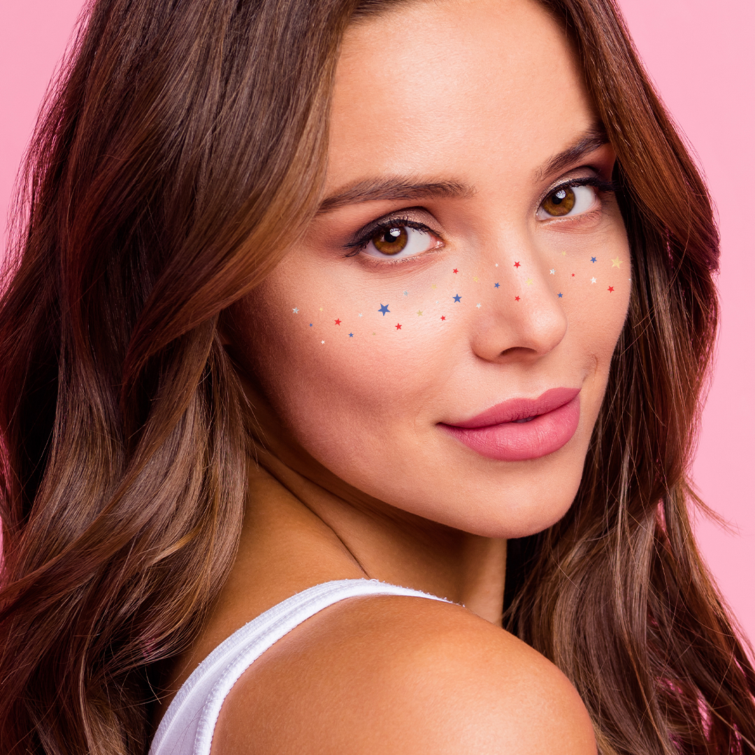 Flash Tattoos - USA STARRY FRECKLES temporary tattoos - freckle face patch