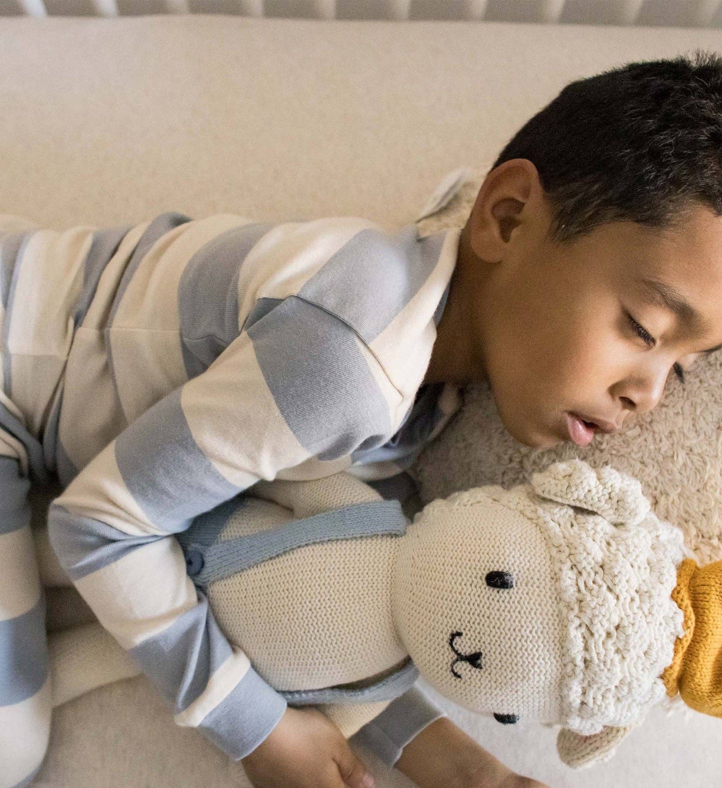 Burt's Bees Baby - Rugby Stripe Organic Cotton Two-Piece Pajamas - Quarry