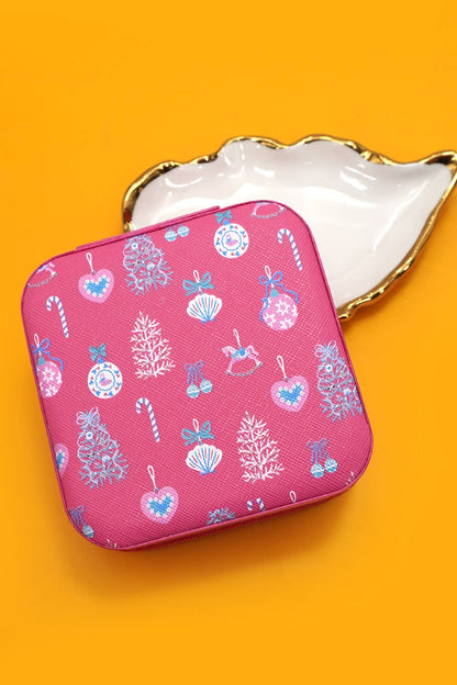 JOSSLYN by wall to wall - DESIGNED JEWELRY ORGANIZER TRAVEL BOX CASE | 40P566-CHRISTMA