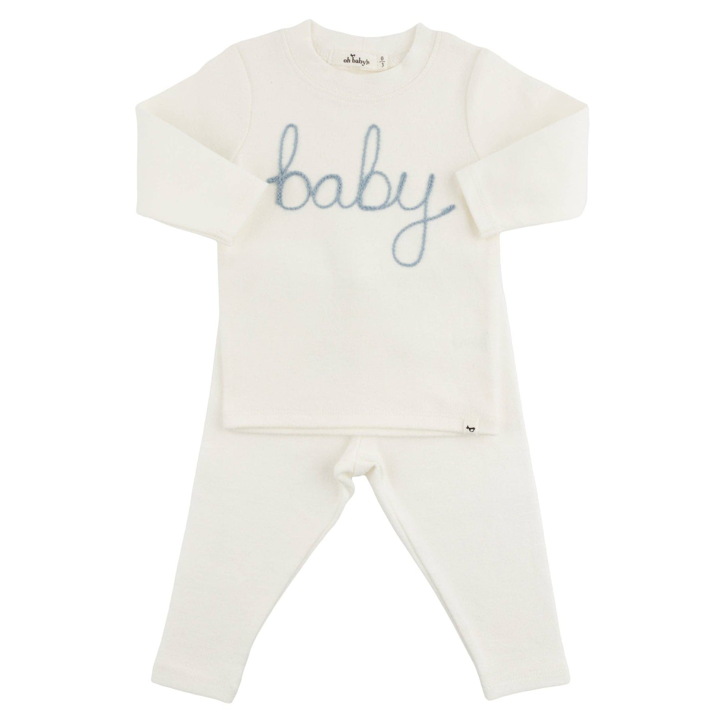 oh baby! - "baby" Fog Embroidered 2pc Set BR
