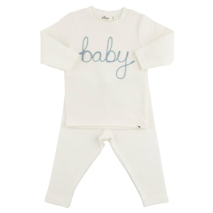 oh baby! - "baby" Fog Embroidered 2pc Set BR