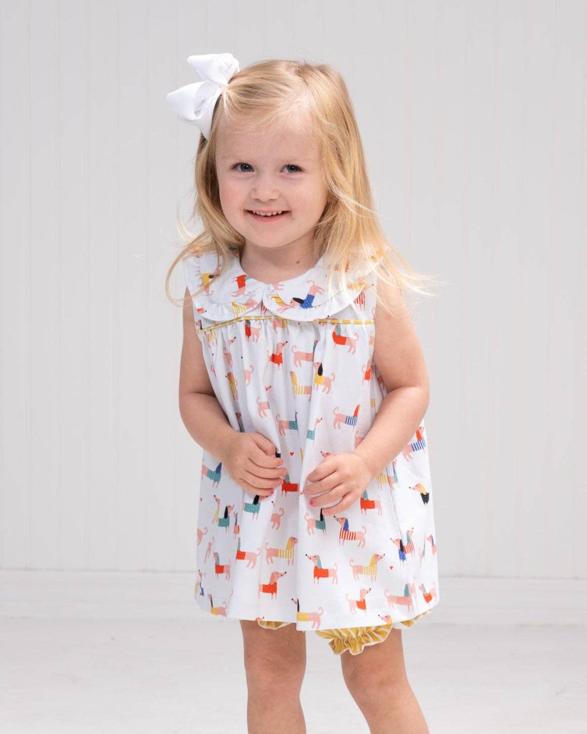 The Oaks Apparel Company - Ava Darling Pups Bloomer Set