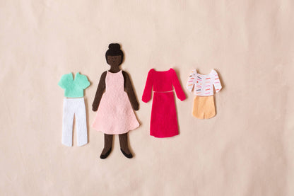 Lowercase Toys - Felt Doll - Starter Girl in Cocoa