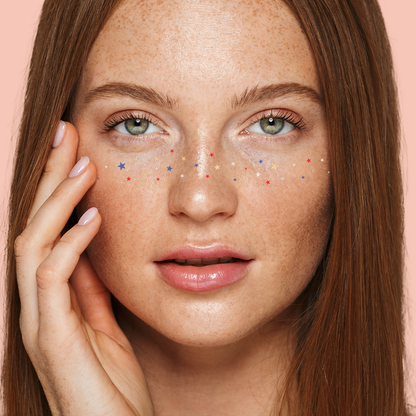 Flash Tattoos - USA STARRY FRECKLES temporary tattoos - freckle face patch