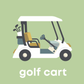 Left Hand Book House - Golf Baby- Board Book
