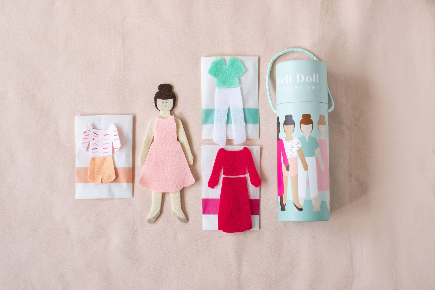 Lowercase Toys - Felt Doll - Starter Girl in Hazelnut