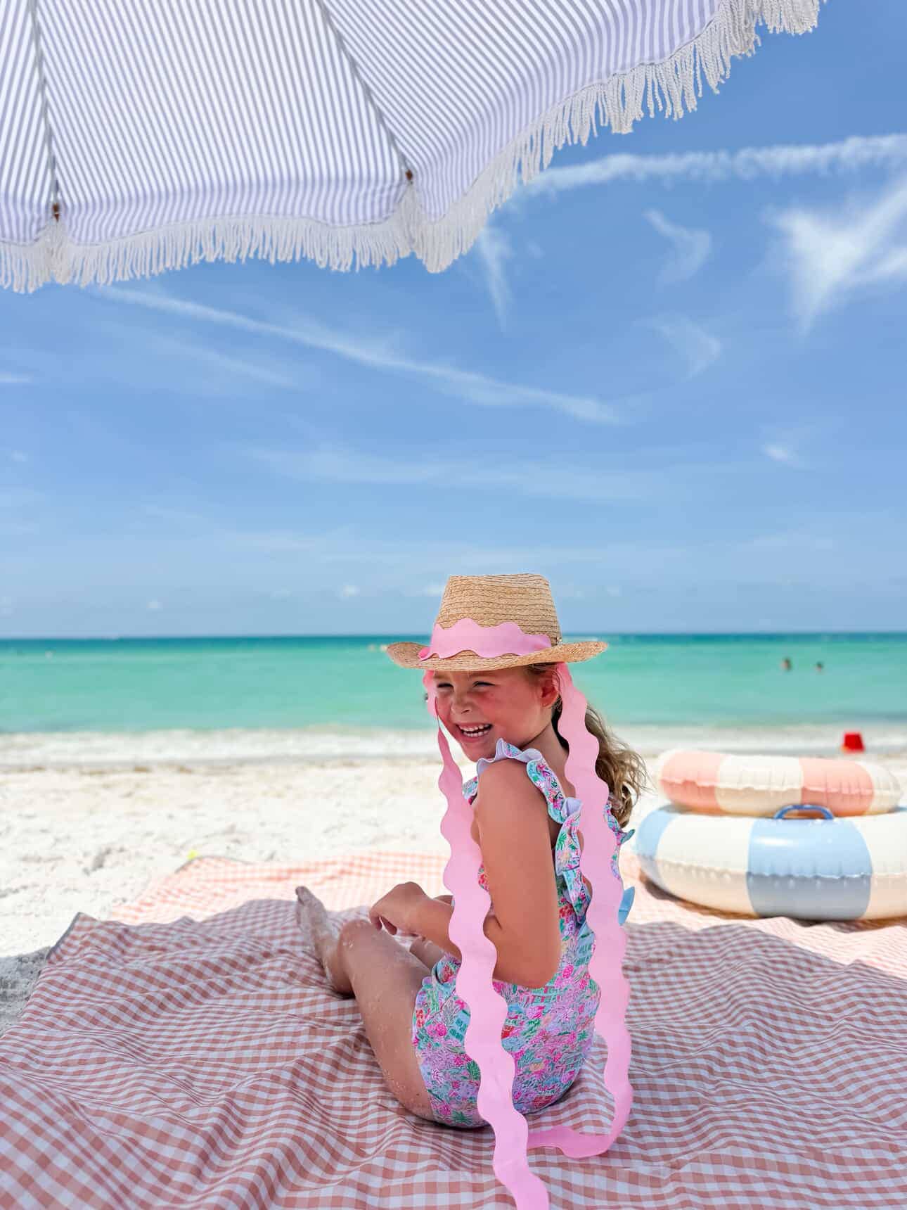 Bits & Bows - Coastal Cowgirl Hat, Blue (Youth)