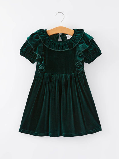 Rylee Faith Designs - Autumn Velvet Girls Dress