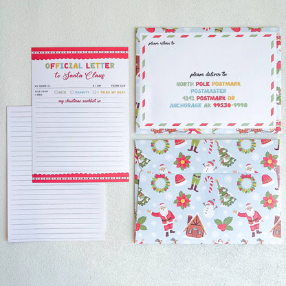 The Paxton Press - Santa Mail Kit - Christmas Writing Kit - 2024 Redesign