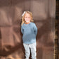 bug + bean kids - French Terry Sweatshirt + Jogger Matching Set | Dusty Blue
