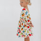 Good Apples Kids - 3/4 Sleeve Twirl Dress in Apples