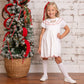 The Oaks Apparel Company - Collette White Holly Wreath Dress