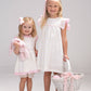 The Oaks Apparel Company - Reagan Pastel Swiss Dot Bloomer Set