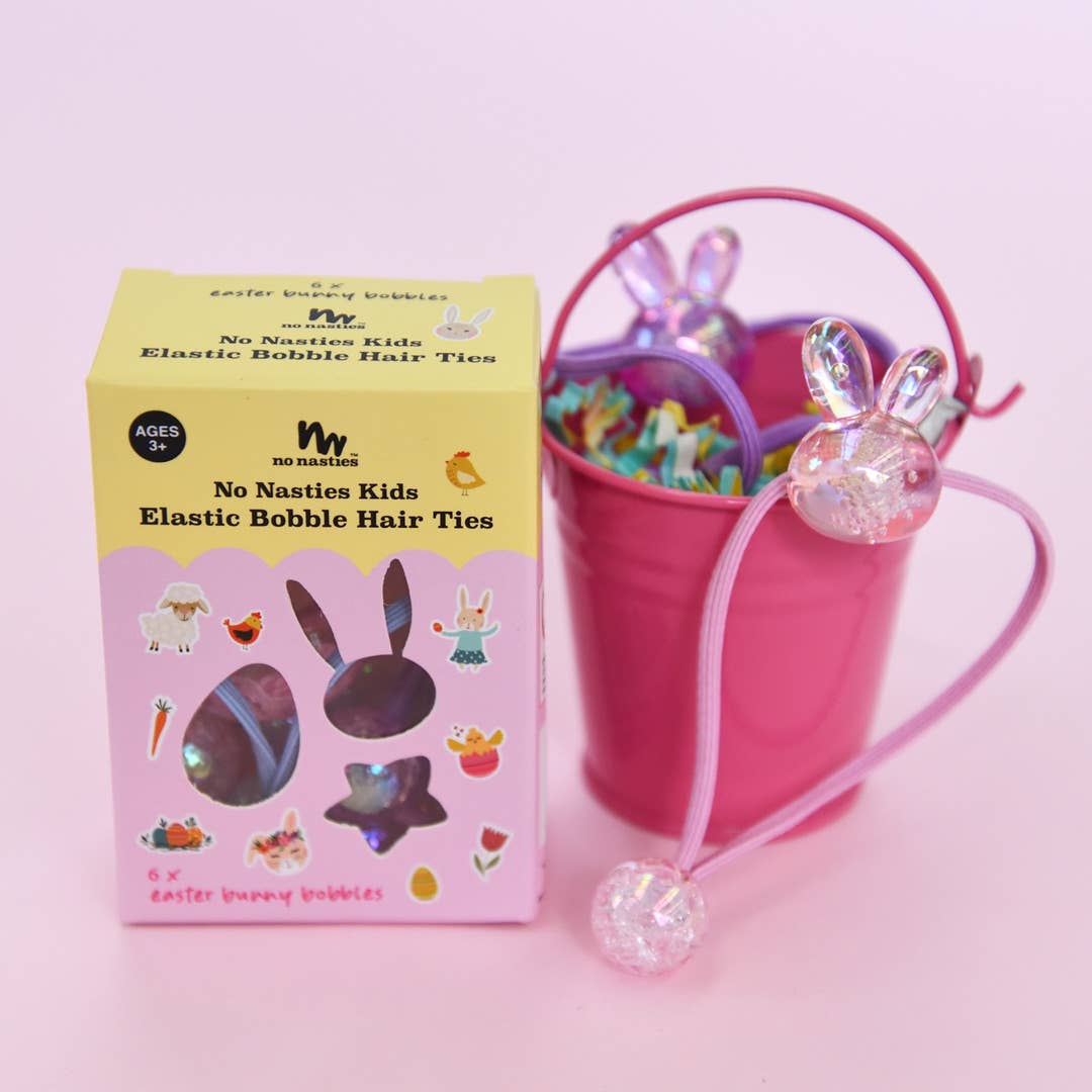 no nasties kids - Easter Bunny Bobbles Elastics Set