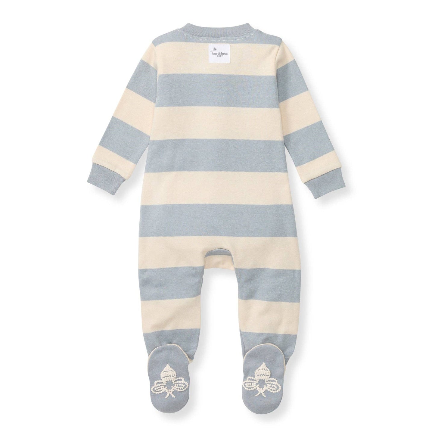 Burt's Bees Baby - Rugby Stripe Organic Cotton Sleep & Play - Quarry
