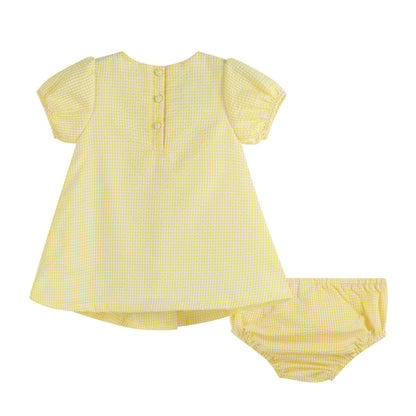 Lil Cactus - Yellow Lemon Dress and Panty Cover Set