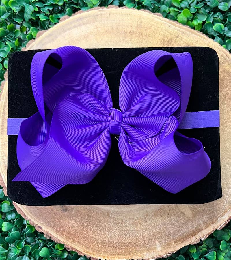 13 PIECE 6.5"HEADBAND BOW!  HB-2024H1