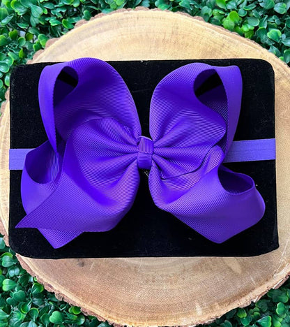 13 PIECE 6.5"HEADBAND BOW!  HB-2024H1