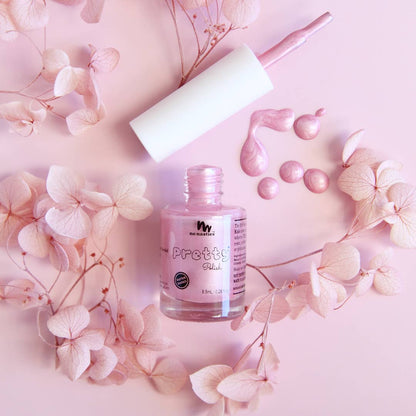 no nasties kids - Pastel Pink Water-Based, Peelable Nail Polish for Kids