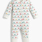 Monica + Andy - Holiday One-Piece Baby Pajamas_Holiday Tree Lights