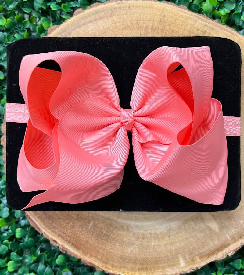 13 PIECE 6.5"HEADBAND BOW!  HB-2024H1