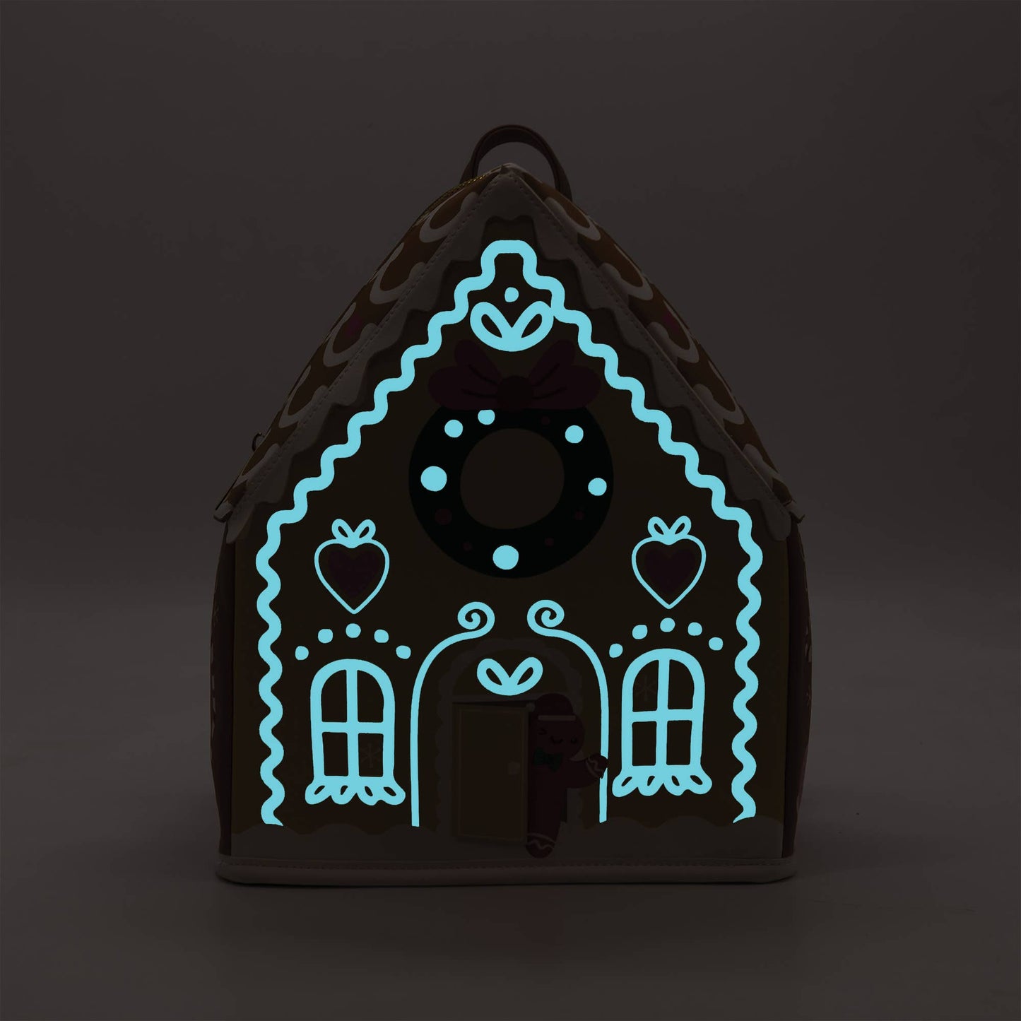 Bewaltz - GLOW-IN-THE-DARK Gingerbread House Backpack 🏠