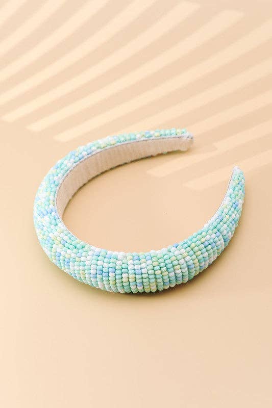 JOSSLYN by wall to wall - COLORFUL SEED BEADED HEADBAND | 40HB126