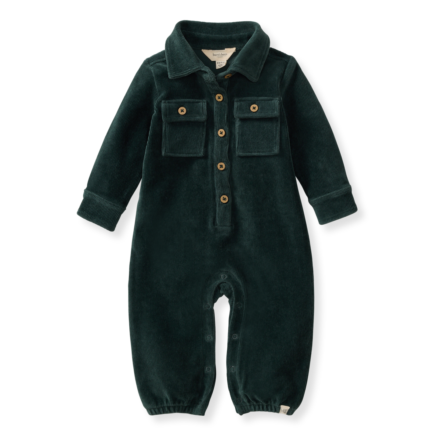 Burt's Bees Baby - Knit Corduroy Baby Boy Jumpsuit