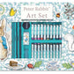 Robert Frederick Ltd - Peter Rabbit Children's 42 Piece Art Set - For Ages 3 to 8 Years - Includes Paints and Crayons