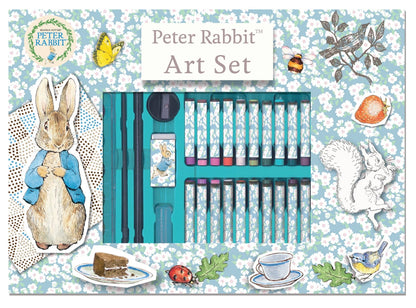 Robert Frederick Ltd - Peter Rabbit Children's 42 Piece Art Set - For Ages 3 to 8 Years - Includes Paints and Crayons