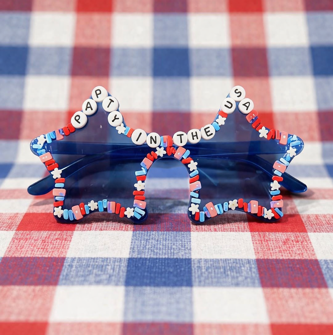 Cheeky Plum - Star Sunglasses - Patriotic Party
