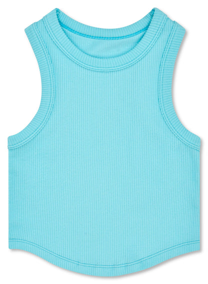 Iscream - ICE BLUE CROPPED RACER BACK TOP (MED/LG)