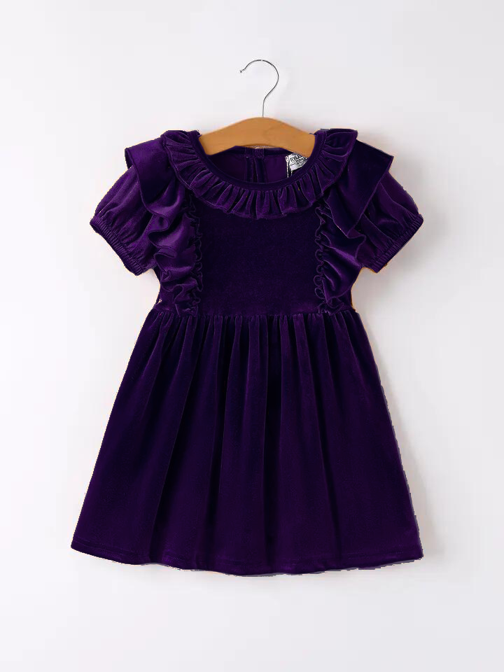 Rylee Faith Designs - Autumn Velvet Girls Dress