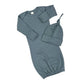 MONAG - Organic Long Sleeve Baby gown and knotted Beanie Gift Set