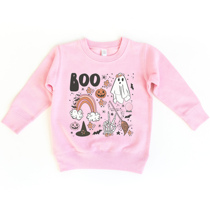 Benny & Ray Apparel - Halloween Favorites Spooky Boo Toddler and Youth Sweatshirt