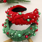 JOSSLYN by wall to wall - CHRISTMAS JINGLE BELL SEED BEAD HAIR BAND HEADBAND | 40HB156