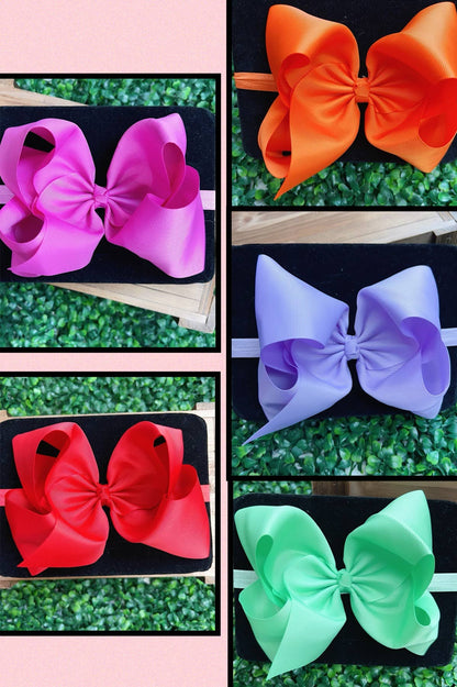 6.5"HEADBAND BOW! CHOOSE YOUR FAVORITE COLOR.HB-2024H2