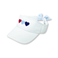 Bits & Bows - Patriotic Hearts Bow Visor (Youth/Junior)