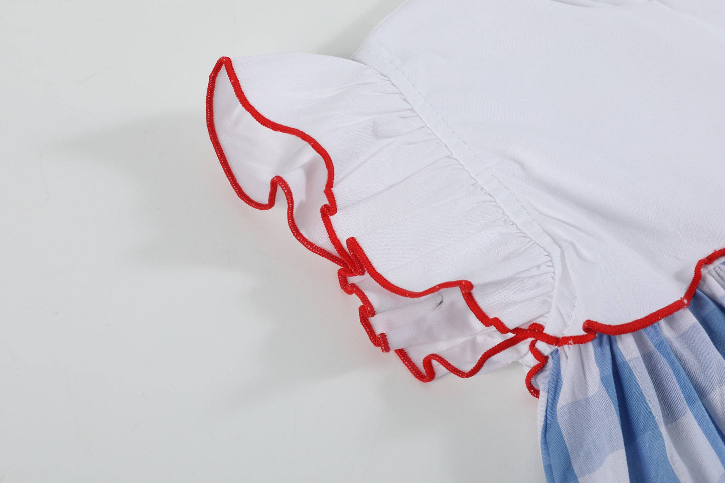 Lil Cactus - Red, White and Blue Flutter Dress