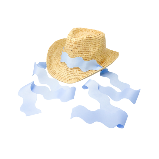 Bits & Bows - Coastal Cowgirl Hat, Blue (Youth)