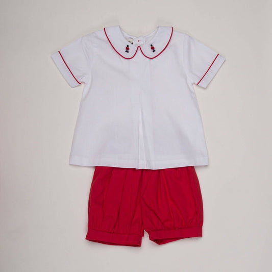 The Oaks Apparel Company - Austin Red Toy Soldier Short Set