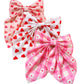 Valentine's alligator clip coquette hair bows. 4pcs/$10.00