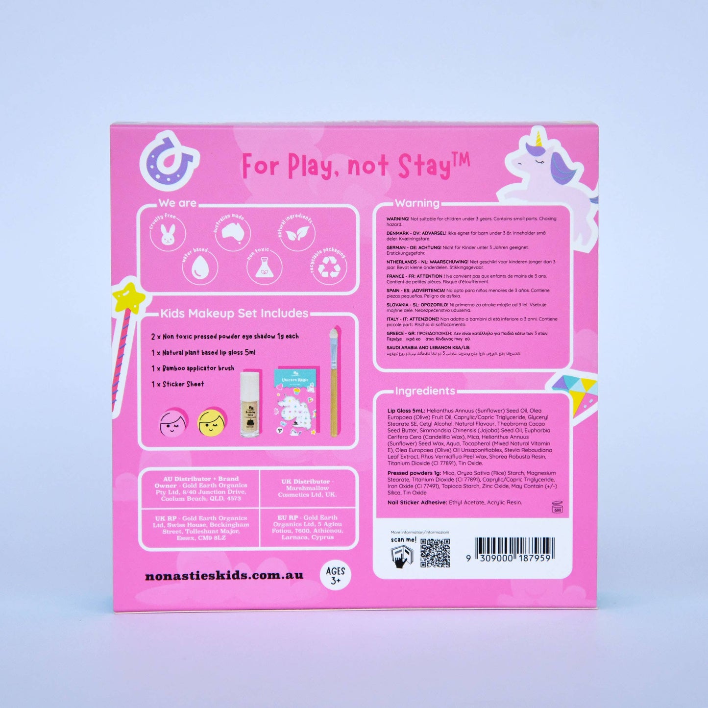 no nasties kids - Unicorn Magic Natural No Nasties Kids Makeup Gift Set