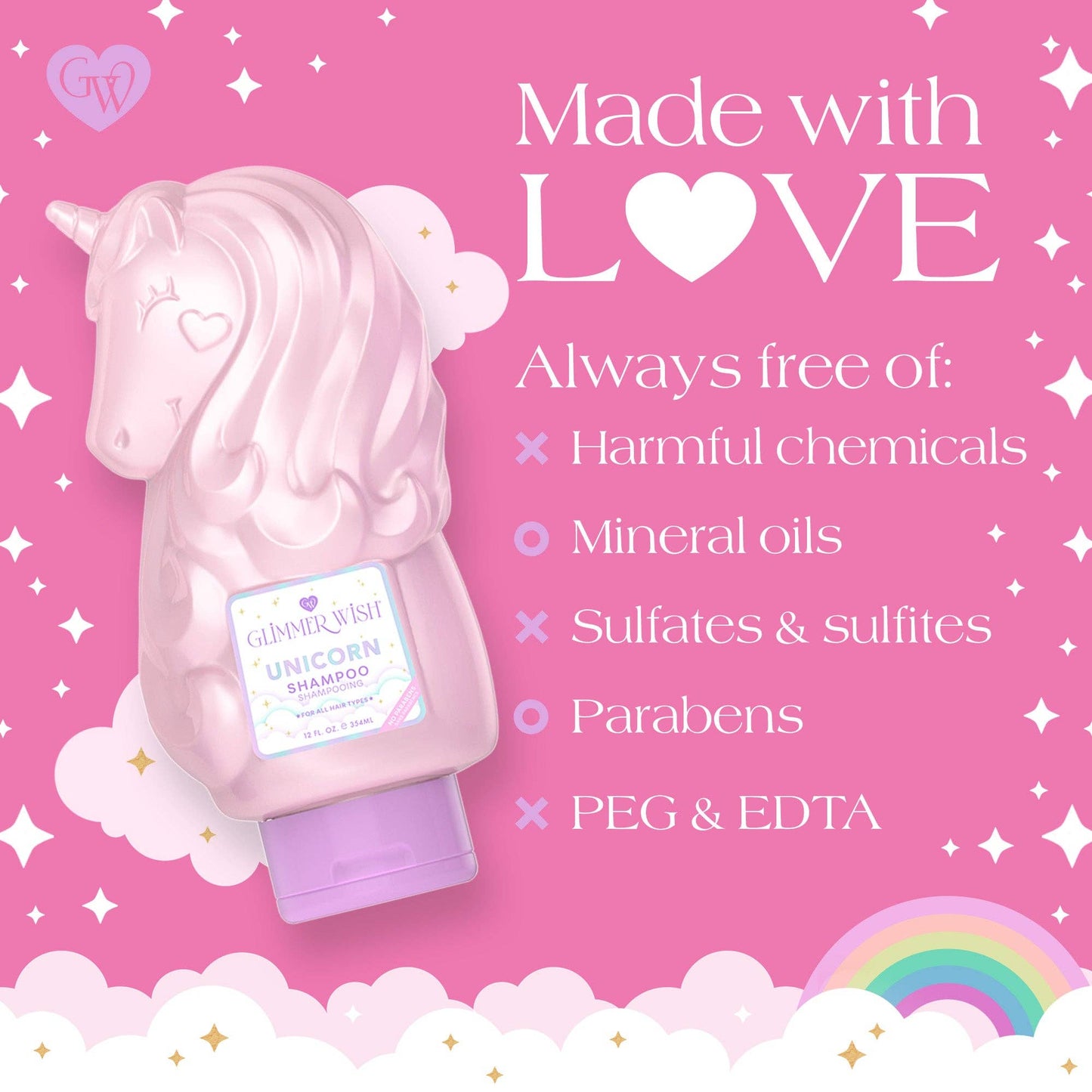Glimmer Wish - Unicorn Shampoo — Fragrance Free & Dye Free