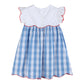 Lil Cactus - Red, White and Blue Flutter Dress