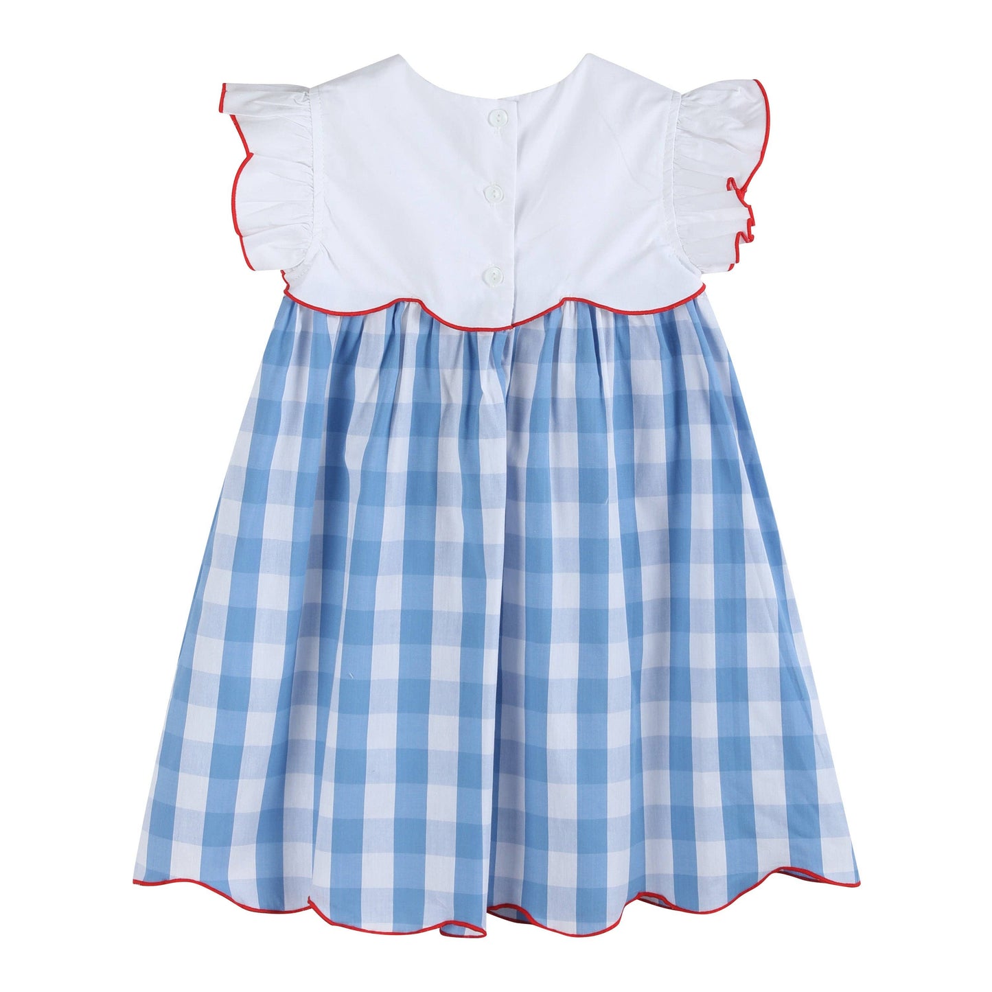 Lil Cactus - Red, White and Blue Flutter Dress
