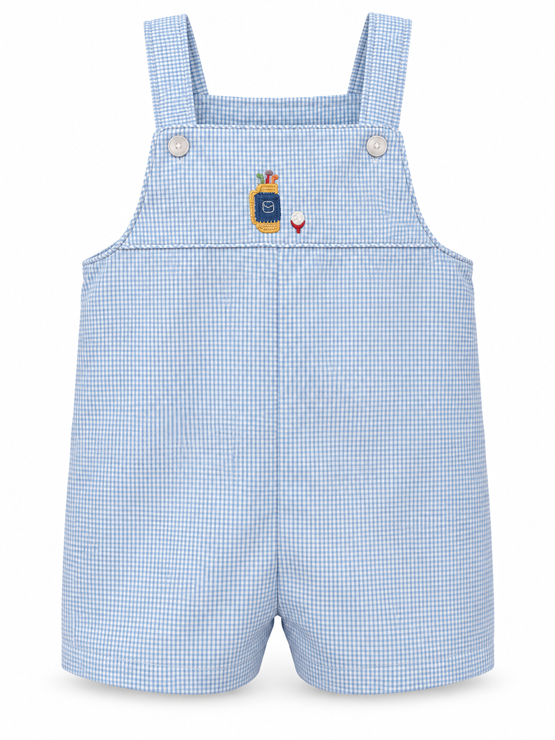 Blue check knit Boy's strap Jon Jon