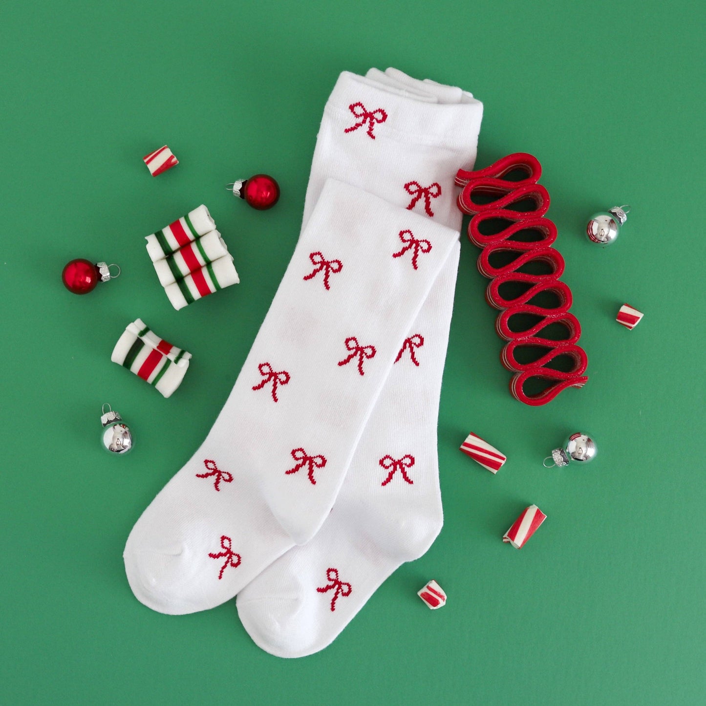 Little Stocking Co. - Bow Knit Tights